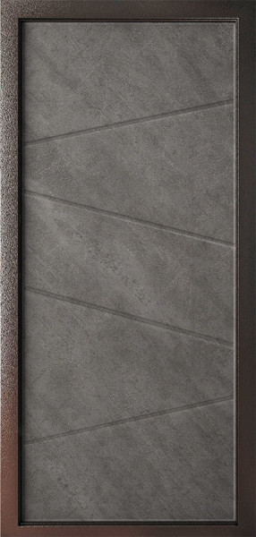 Входная дверь Леон Черный шелк ФЛ-6 Spar grey AGAT
