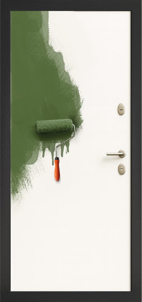 Входная дверь Элегант Коричневый муар ФЛ-16 Гладкая под покраску Agat