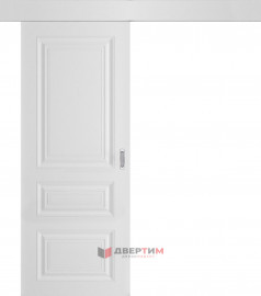 Межкомнатная дверь СК-1 Белый матовый КУПЕ одностворчатая V. Doors