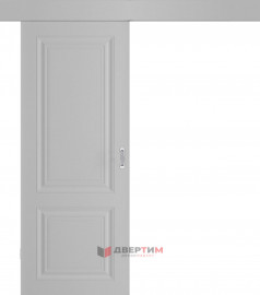 Межкомнатная дверь СК-2 Серый матовый КУПЕ одностворчатая V. Doors