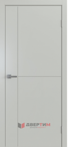 Межкомнатная дверь Графика-2 Серый матовый  V. Doors